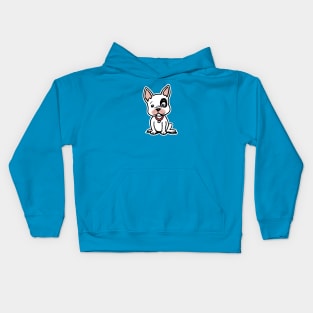 Lieve Franse Bulldog Pup Zittend In Cartoon Kids Hoodie